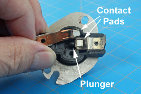 Thermostat Contactor Pads and Plunger