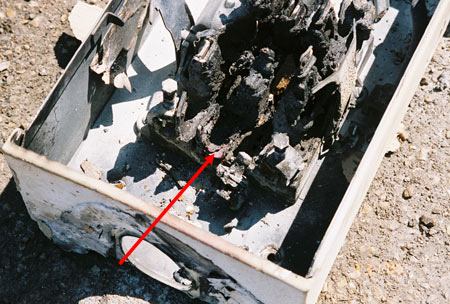 Part of Lower Middle Lug Severed by Arcing