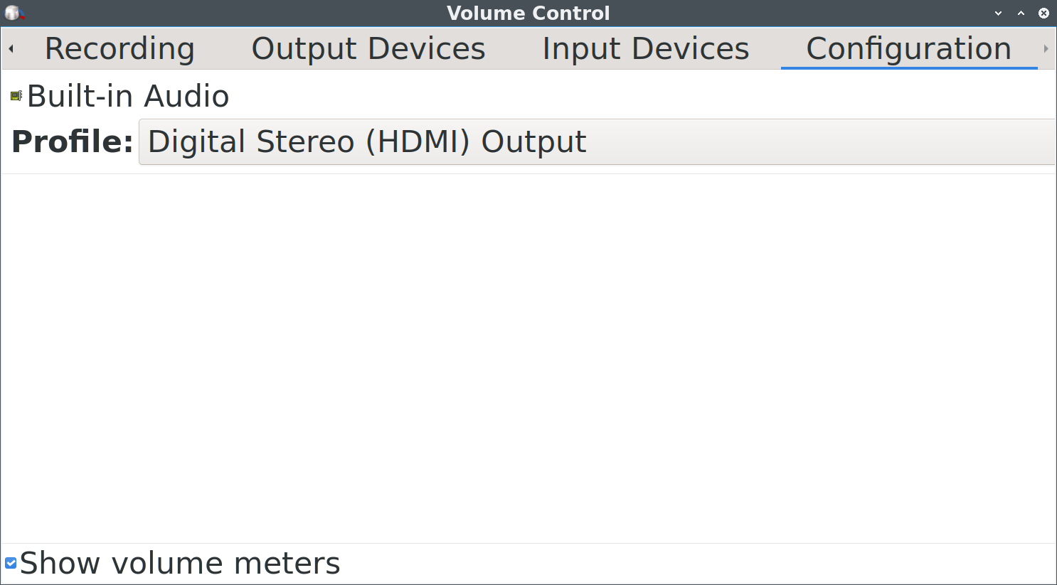 Pulse Audio Sound Configuration