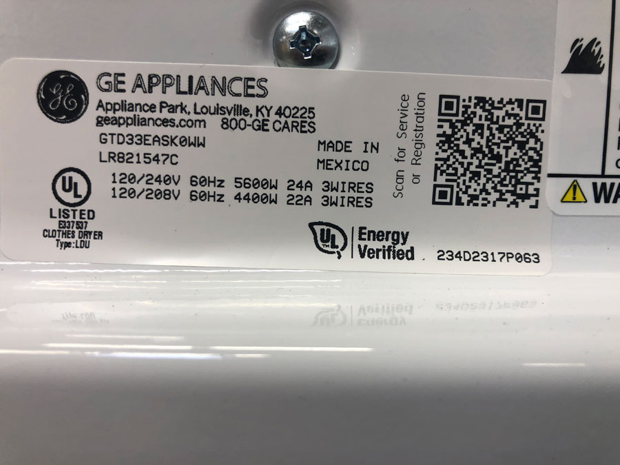 ge product lookup by serial number
